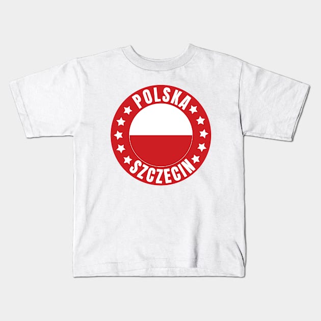 Szczecin Polska Kids T-Shirt by footballomatic